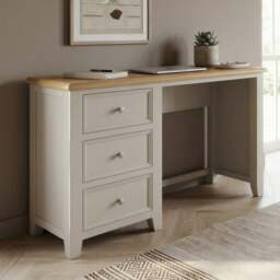 Weymouth Oak and Soft White Painted Dressing Table
