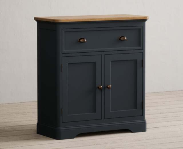 Bridstow Oak and Blue Painted Hallway Sideboard