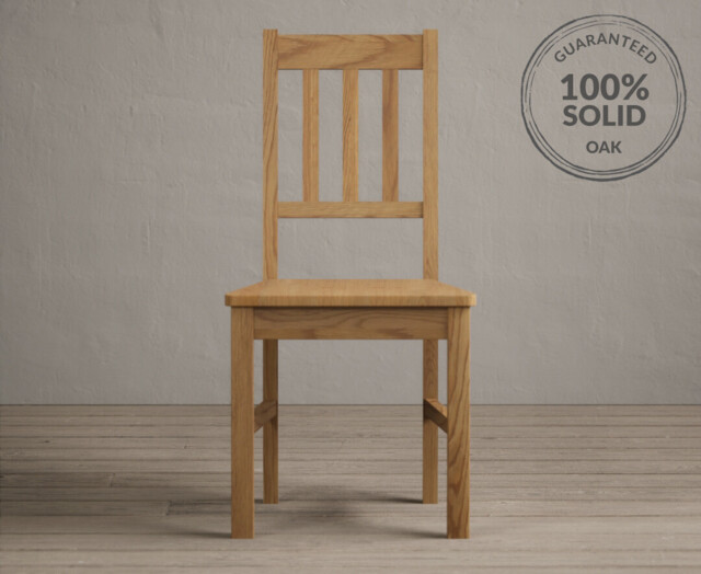 York Oak Set of 2 Dining Chairs