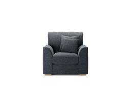 Jasper Navy Chenille Fabric Armchair