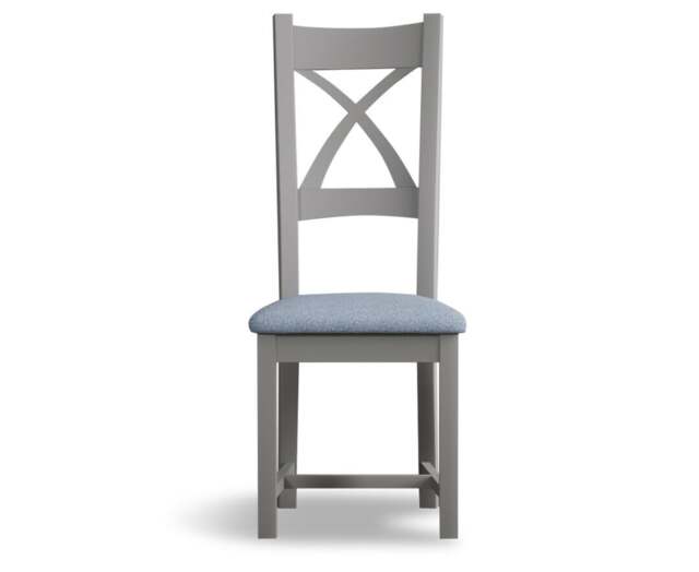 Painted Blue Set of 2 Painted Dining Chairs