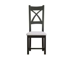 Painted Light Grey Set of 2 Painted Dining Chairs