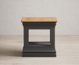 Charwood Oak and Charcoal Painted Lamp Table