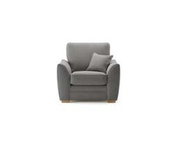 Bella Grey Fabric Armchair