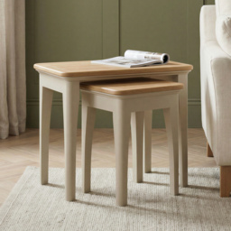Madley Oak and Cream Painted Nest Of Tables