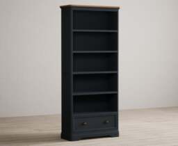 Bridstow Oak and Blue Painted Tall Bookcase