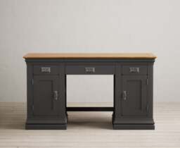Charwood Oak and Charcoal Painted Desk