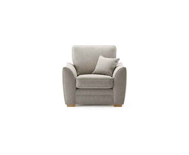 Bella Stone Fabric Armchair