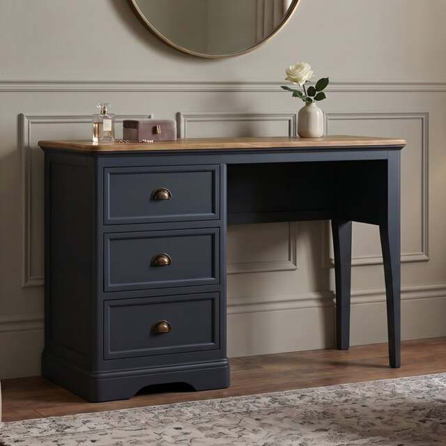 Bridstow Oak and Blue Painted Dressing Table