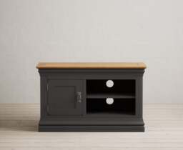 Charwood Oak and Charcoal Painted Small TV Unit