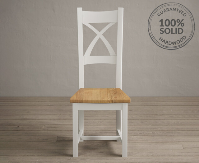 Painted Oak Set of 2 Dining Chairs