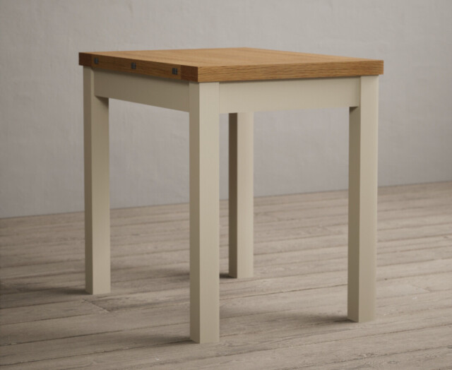 Extending Hadleigh Oak and Cream Painted Dining Table