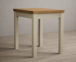 Extending Hadleigh Oak and Cream Painted Dining Table