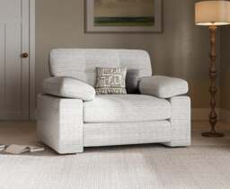 Helston Silver Fabric Armchair
