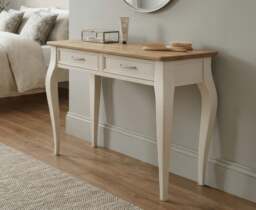 Chateau Oak and Soft White Painted Dressing Table