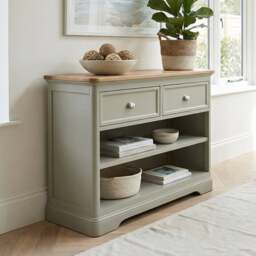 Brampton Soft Green Painted Storage Console Table