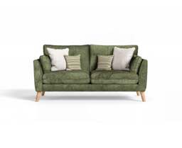 Palermo Olive Green Chenille Fabric 2 Seater Sofa