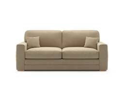 Madden Biscuit Fabric Three Seater Sofa