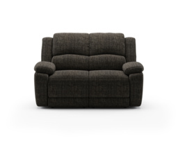 Lawrence Charcoal Fabric 2 Seater Recliner Sofa
