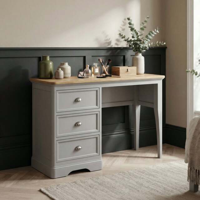 Felton Oak and Light Grey Painted Dressing Table