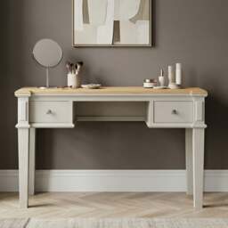 Lawson Oak and Soft White Painted Dressing Table