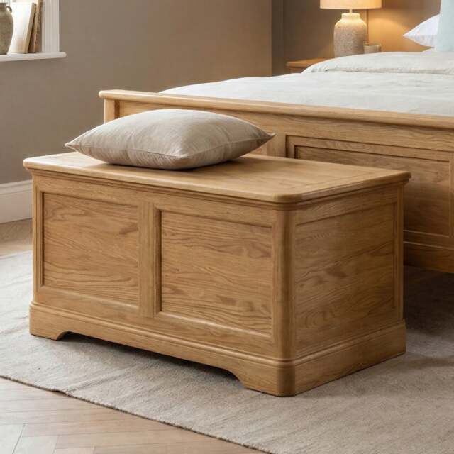 Cambridge Solid Oak Blanket Box