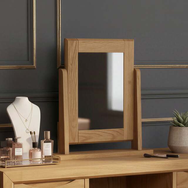 Parker Solid Oak Dressing Table Mirror