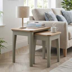 Brampton Soft Green Painted Nest Of Tables