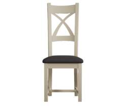Painted Charcoal Grey Set of 2 Dining Chairs