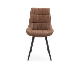 Larson Brown Set of 2 Faux Leather Dining Chairs