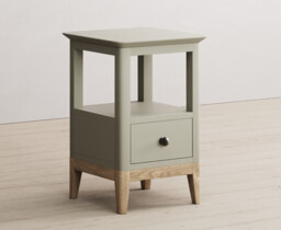Ancona Oak and Soft Green Painted Lamp Table