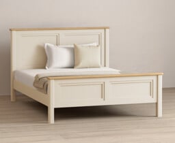 Madley Oak and Cream Painted Kingsize Bed