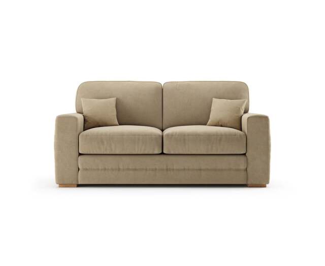 Madden Biscuit Fabric Two Seater Sofa