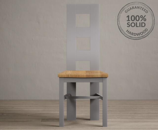 Painted Oak Set of 2 Painted Dining Chairs