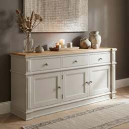 Lawson Oak and Soft White Painted Extra Large Sideboard