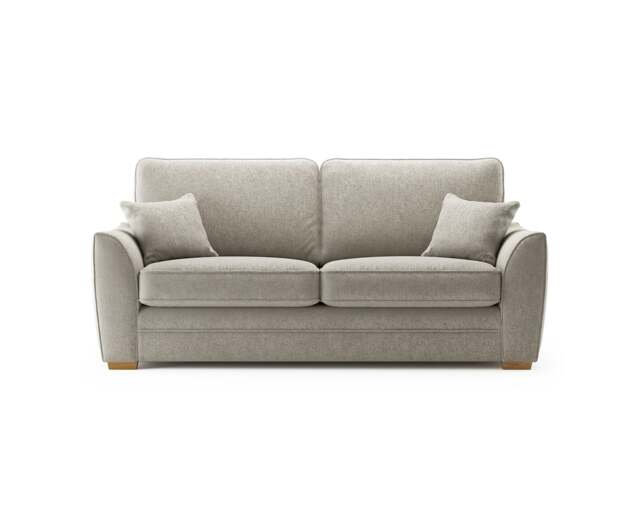 Bella Stone Fabric 3 Seater Sofa