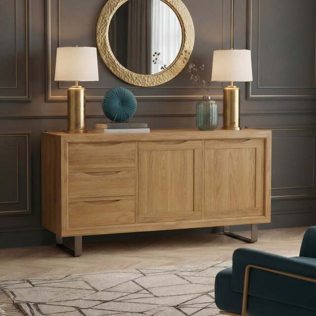 Parker Solid Oak Extra Large Sideboard