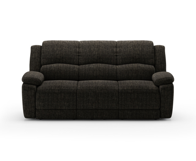 Lawrence Charcoal Fabric 3 Seater Recliner Sofa