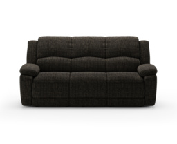 Lawrence Charcoal Fabric 3 Seater Recliner Sofa