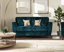 Naples Teal Velvet 2 Seater Sofa
