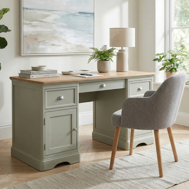 Brampton Soft Green Painted Computer Desk
