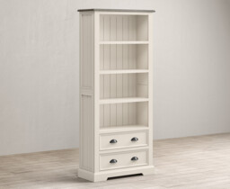 Dartmouth Oak and Soft White Painted Tall Bookcase