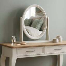 Chateau Soft White Painted Dressing Table Mirror