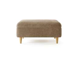 Capri Caramel Boucle Fabric Footstool