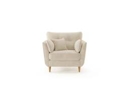 Capri Natural Boucle Fabric Armchair