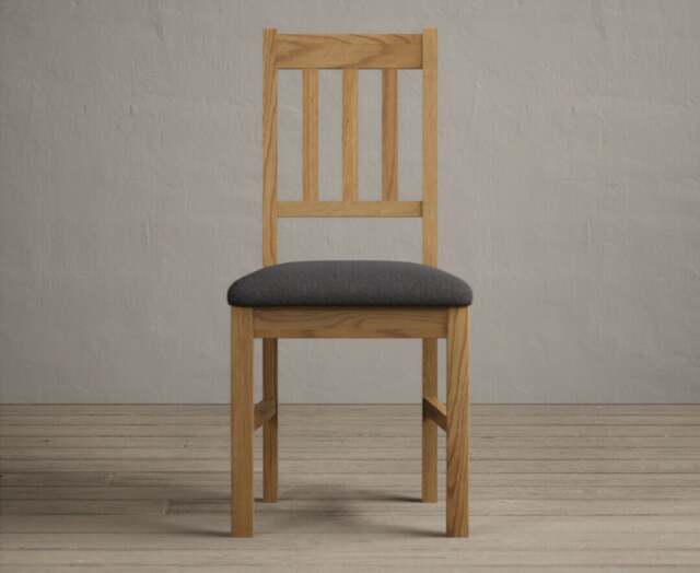 York Charcoal Grey Set of 2 Dining Chairs
