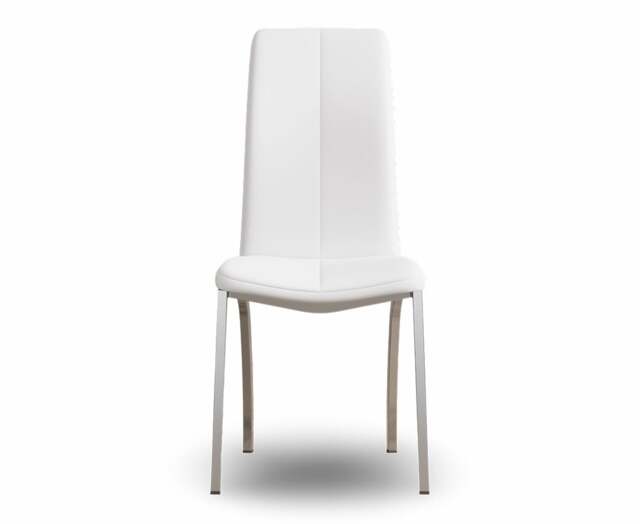 Marco White Set of 2 Faux Leather Dining Chairs