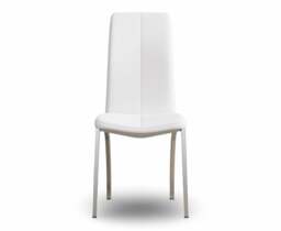 Marco White Set of 2 Faux Leather Dining Chairs