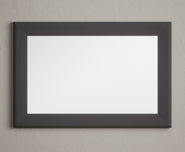 Charcoal Grey painted 90cm Wall Mirror