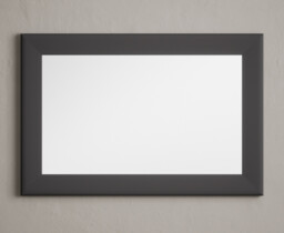 Charcoal Grey painted 90cm Wall Mirror